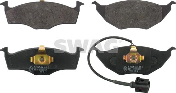 Swag 30 91 6620 - Kit de plaquettes de frein, frein à disque cwaw.fr