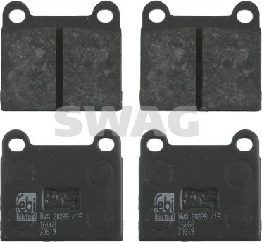 Swag 30 91 6068 - Kit de plaquettes de frein, frein à disque cwaw.fr