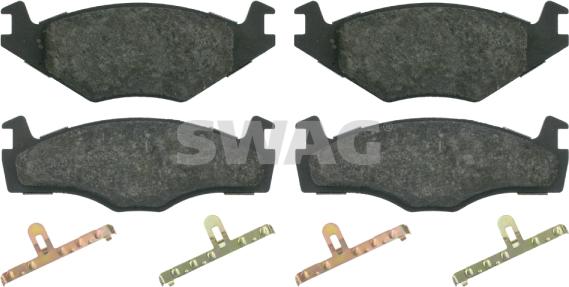 Swag 30 91 6012 - Kit de plaquettes de frein, frein à disque cwaw.fr