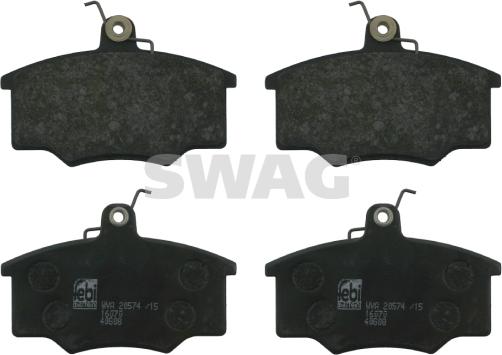 Swag 30 91 6070 - Kit de plaquettes de frein, frein à disque cwaw.fr