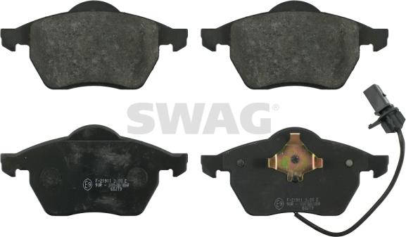 Swag 30 91 6398 - Kit de plaquettes de frein, frein à disque cwaw.fr