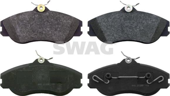 Swag 30 91 6310 - Kit de plaquettes de frein, frein à disque cwaw.fr