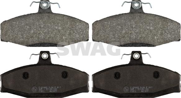 Swag 30 91 6386 - Kit de plaquettes de frein, frein à disque cwaw.fr