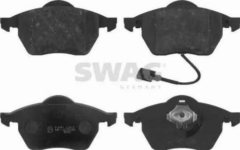 Swag 30 91 6334 - Kit de plaquettes de frein, frein à disque cwaw.fr