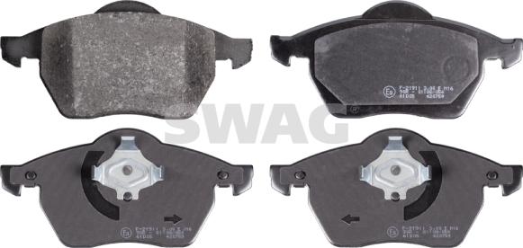 Swag 30 91 6338 - Kit de plaquettes de frein, frein à disque cwaw.fr