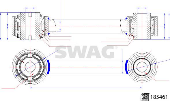 Swag 33 10 9927 - Biellette de barre stabilisatrice cwaw.fr