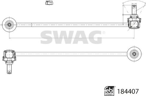 Swag 33 10 9364 - Entretoise / tige, stabilisateur cwaw.fr