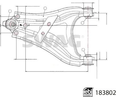 Swag 33 10 9218 - Bras de liaison, suspension de roue cwaw.fr