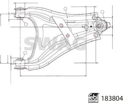 Swag 33 10 9220 - Bras de liaison, suspension de roue cwaw.fr