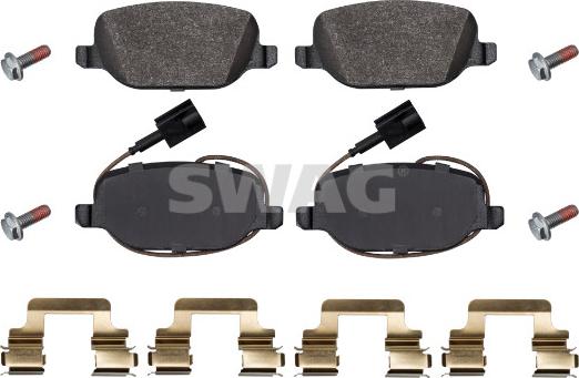 Swag 33 10 5079 - Kit de plaquettes de frein, frein à disque cwaw.fr