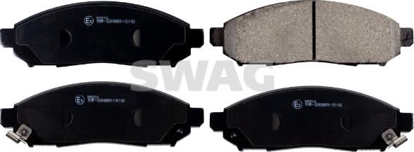 Swag 33 10 5133 - Kit de plaquettes de frein, frein à disque cwaw.fr