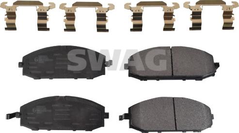 Swag 33 10 5394 - Kit de plaquettes de frein, frein à disque cwaw.fr