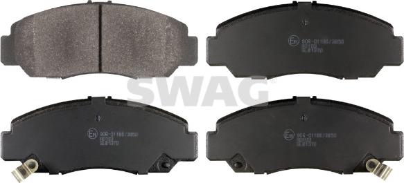 Swag 33 10 5346 - Kit de plaquettes de frein, frein à disque cwaw.fr