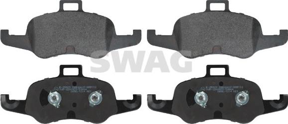 Swag 33 10 5254 - Kit de plaquettes de frein, frein à disque cwaw.fr