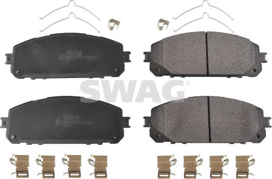 Swag 33 10 6401 - Kit de plaquettes de frein, frein à disque cwaw.fr