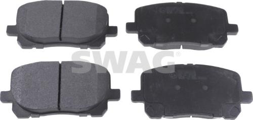 Swag 33 10 6407 - Kit de plaquettes de frein, frein à disque cwaw.fr