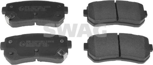 Swag 33 10 6421 - Kit de plaquettes de frein, frein à disque cwaw.fr