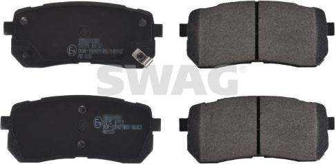 Swag 33 10 6543 - Kit de plaquettes de frein, frein à disque cwaw.fr