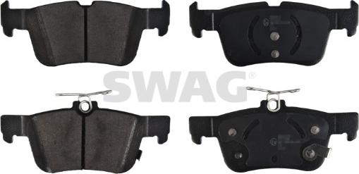 Swag 33 10 6550 - Kit de plaquettes de frein, frein à disque cwaw.fr