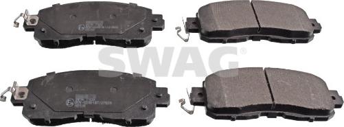 Swag 33 10 6537 - Kit de plaquettes de frein, frein à disque cwaw.fr