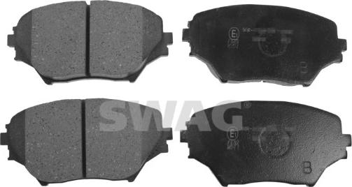 Swag 33 10 6578 - Kit de plaquettes de frein, frein à disque cwaw.fr