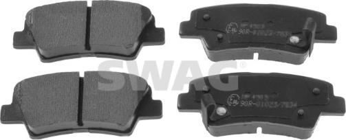 Swag 33 10 6342 - Kit de plaquettes de frein, frein à disque cwaw.fr