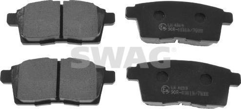 Swag 33 10 6376 - Kit de plaquettes de frein, frein à disque cwaw.fr