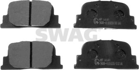 Swag 33 10 6372 - Kit de plaquettes de frein, frein à disque cwaw.fr