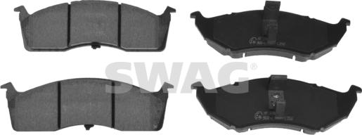 Swag 33 10 0188 - Kit de plaquettes de frein, frein à disque cwaw.fr