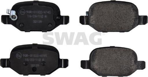 Swag 33 10 1938 - Kit de plaquettes de frein, frein à disque cwaw.fr