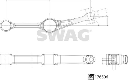 Swag 33 10 3588 - Bras de liaison, suspension de roue cwaw.fr