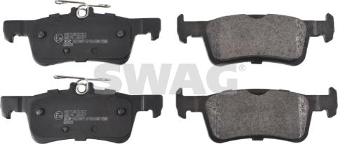 Swag 33 10 2614 - Kit de plaquettes de frein, frein à disque cwaw.fr