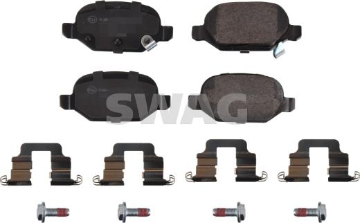 Swag 33 10 2788 - Kit de plaquettes de frein, frein à disque cwaw.fr