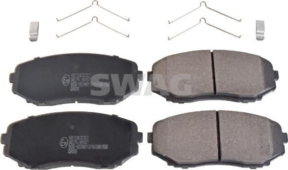 Swag 33 10 7546 - Kit de plaquettes de frein, frein à disque cwaw.fr