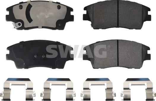 Swag 33 10 7640 - Kit de plaquettes de frein, frein à disque cwaw.fr