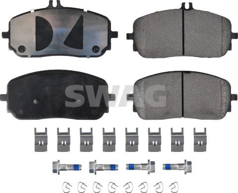 Swag 33 10 7651 - Kit de plaquettes de frein, frein à disque cwaw.fr