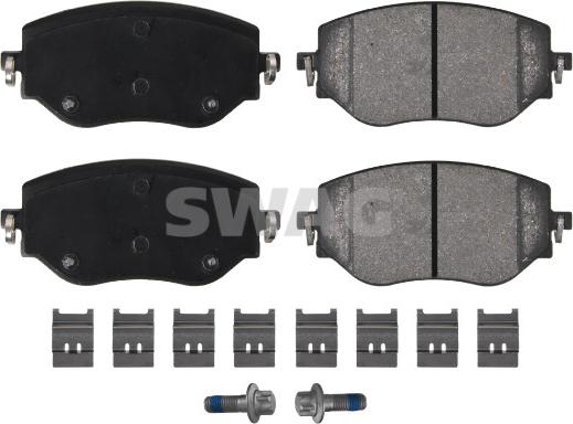 Swag 33 10 7653 - Kit de plaquettes de frein, frein à disque cwaw.fr