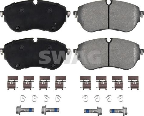 Swag 33 10 7657 - Kit de plaquettes de frein, frein à disque cwaw.fr