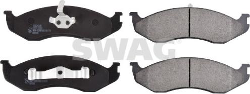 Swag 33 10 7186 - Kit de plaquettes de frein, frein à disque cwaw.fr