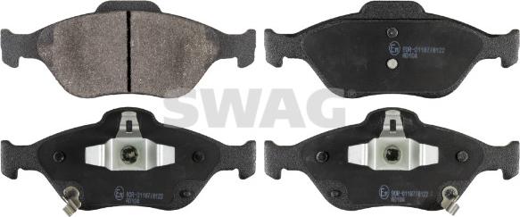 Swag 33 10 7129 - Kit de plaquettes de frein, frein à disque cwaw.fr