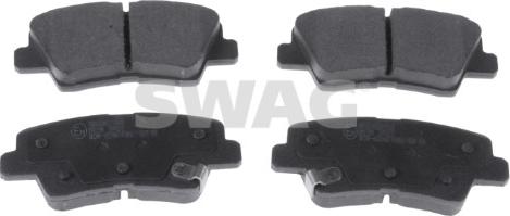 Swag 33 10 7284 - Kit de plaquettes de frein, frein à disque cwaw.fr