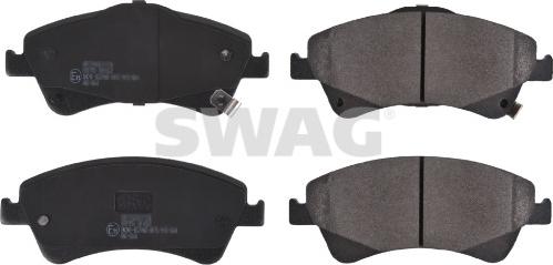 Swag 33 10 7282 - Kit de plaquettes de frein, frein à disque cwaw.fr