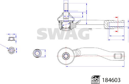 Swag 33 11 0088 - Rotule de barre de connexion cwaw.fr