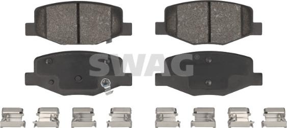 Swag 33 11 0835 - Kit de plaquettes de frein, frein à disque cwaw.fr