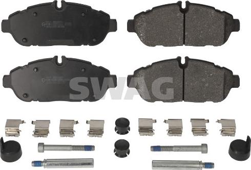 Swag 33 11 0386 - Kit de plaquettes de frein, frein à disque cwaw.fr