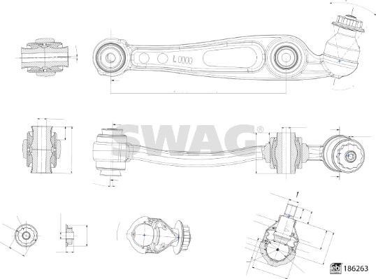 Swag 33 11 0332 - Bras de liaison, suspension de roue cwaw.fr