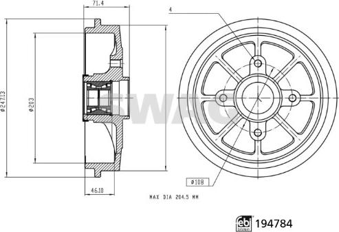 Swag 33 11 1760 - Tambour de frein cwaw.fr