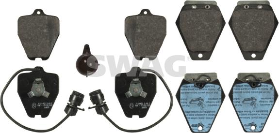 Swag 32 91 6762 - Kit de plaquettes de frein, frein à disque cwaw.fr