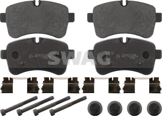 Swag 37 94 0586 - Kit de plaquettes de frein, frein à disque cwaw.fr