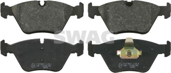 Swag 20 91 6442 - Kit de plaquettes de frein, frein à disque cwaw.fr